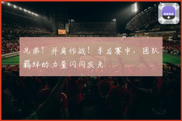 兄弟！并肩作战！季后赛中，团队羁绊的力量闪闪发光